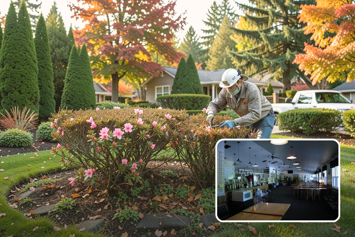 Cedar Tree Pruning in Black Diamond, King County, WA - Maintains screening density and form