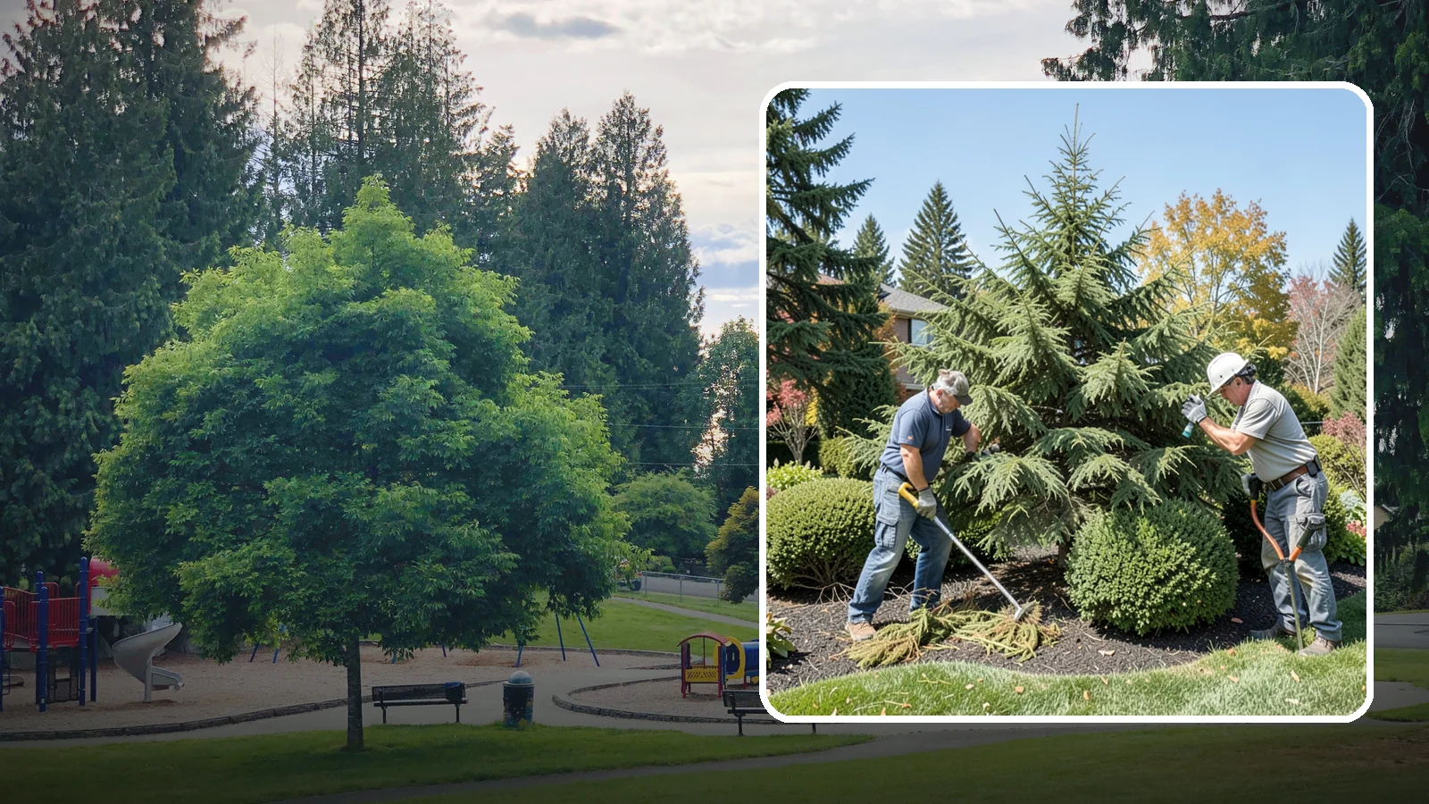 Cedar Tree Pruning in Bonney Lake, Pierce County, WA - Pruning for cedars and arborvitae that maintains form, health, and screening without bare spots.