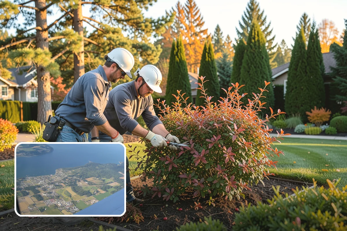 Cedar Tree Pruning in Coupeville, Island County, WA - Maintains screening density and form