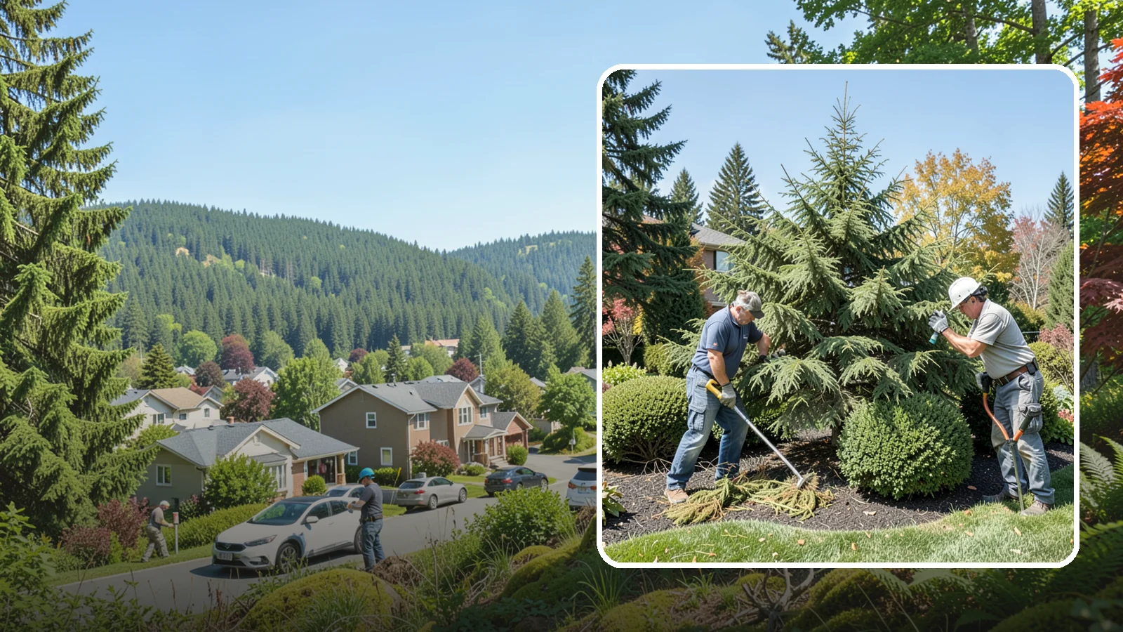 Cedar Tree Pruning in Index, Snohomish County, WA - Pruning for cedars and arborvitae that maintains form, health, and screening without bare spots.