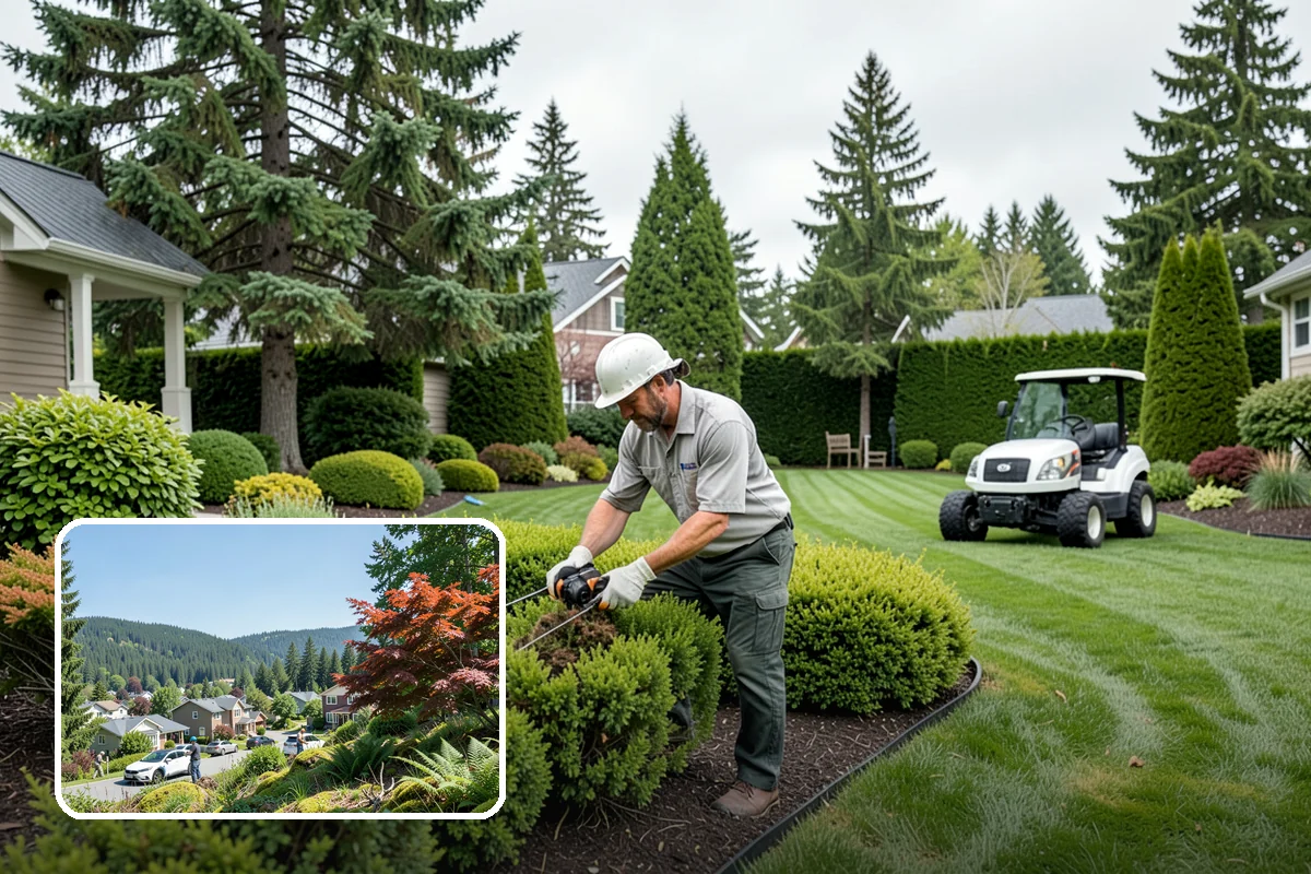 Cedar Tree Pruning in Index, Snohomish County, WA - Maintains screening density and form
