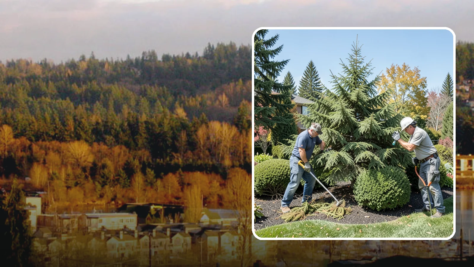 Cedar Tree Pruning in Kenmore, King County, WA - Pruning for cedars and arborvitae that maintains form, health, and screening without bare spots.