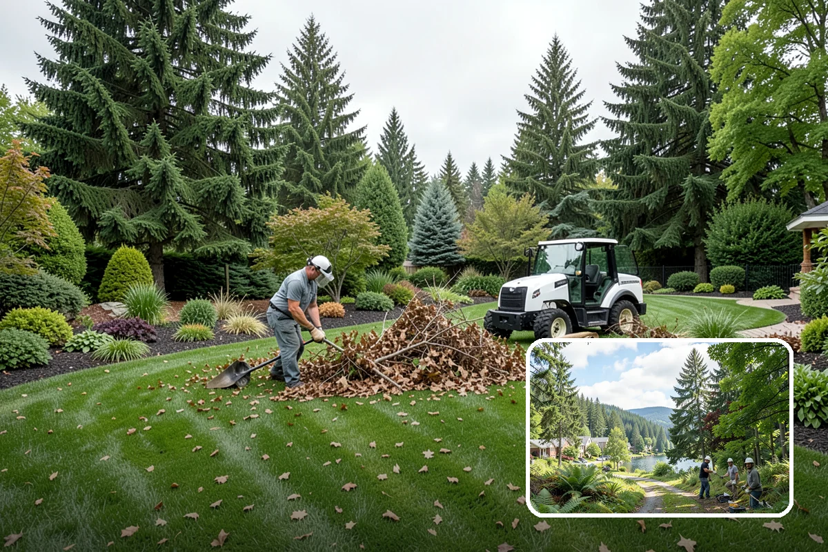 Cedar Tree Pruning in Lake Forest Park, King County, WA - Maintains screening density and form