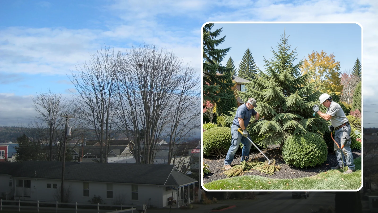 Cedar Tree Pruning in Langley, Island County, WA - Pruning for cedars and arborvitae that maintains form, health, and screening without bare spots.