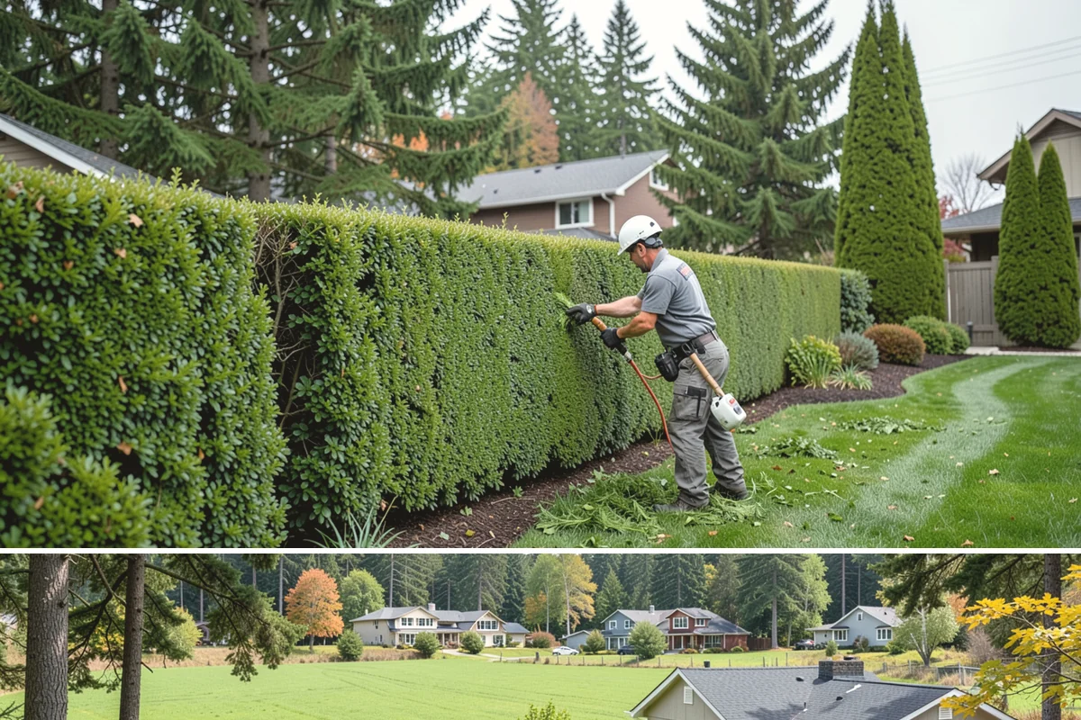 Cedar Tree Pruning in Lyman, Skagit County, WA - Best pruned in early spring or late summer