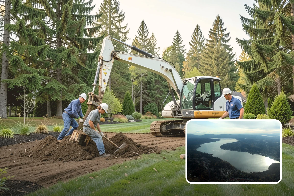 Cedar Tree Pruning in Sammamish, King County, WA - Maintains screening density and form