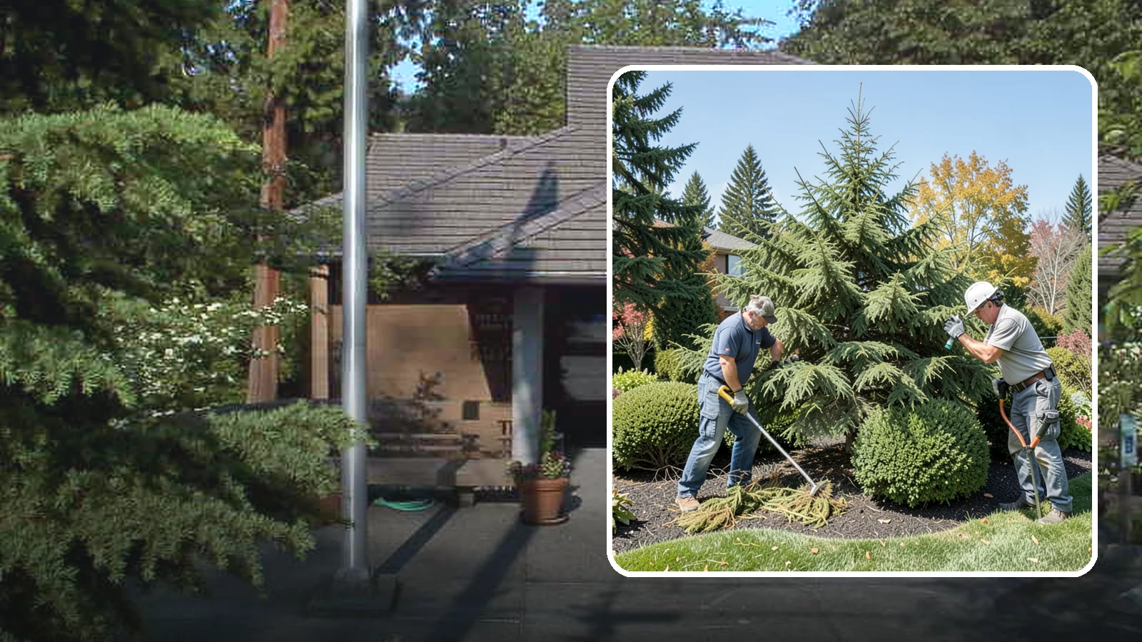 Cedar Tree Pruning in Yarrow Point, King County, WA - Pruning for cedars and arborvitae that maintains form, health, and screening without bare spots.