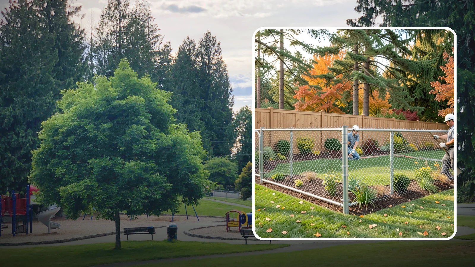 Chain Link Fence Installation in Bonney Lake, Pierce County, WA - We install durable galvanized and vinyl-coated chain link fencing for secure, budget-friendly enclosures around Puget Sound...