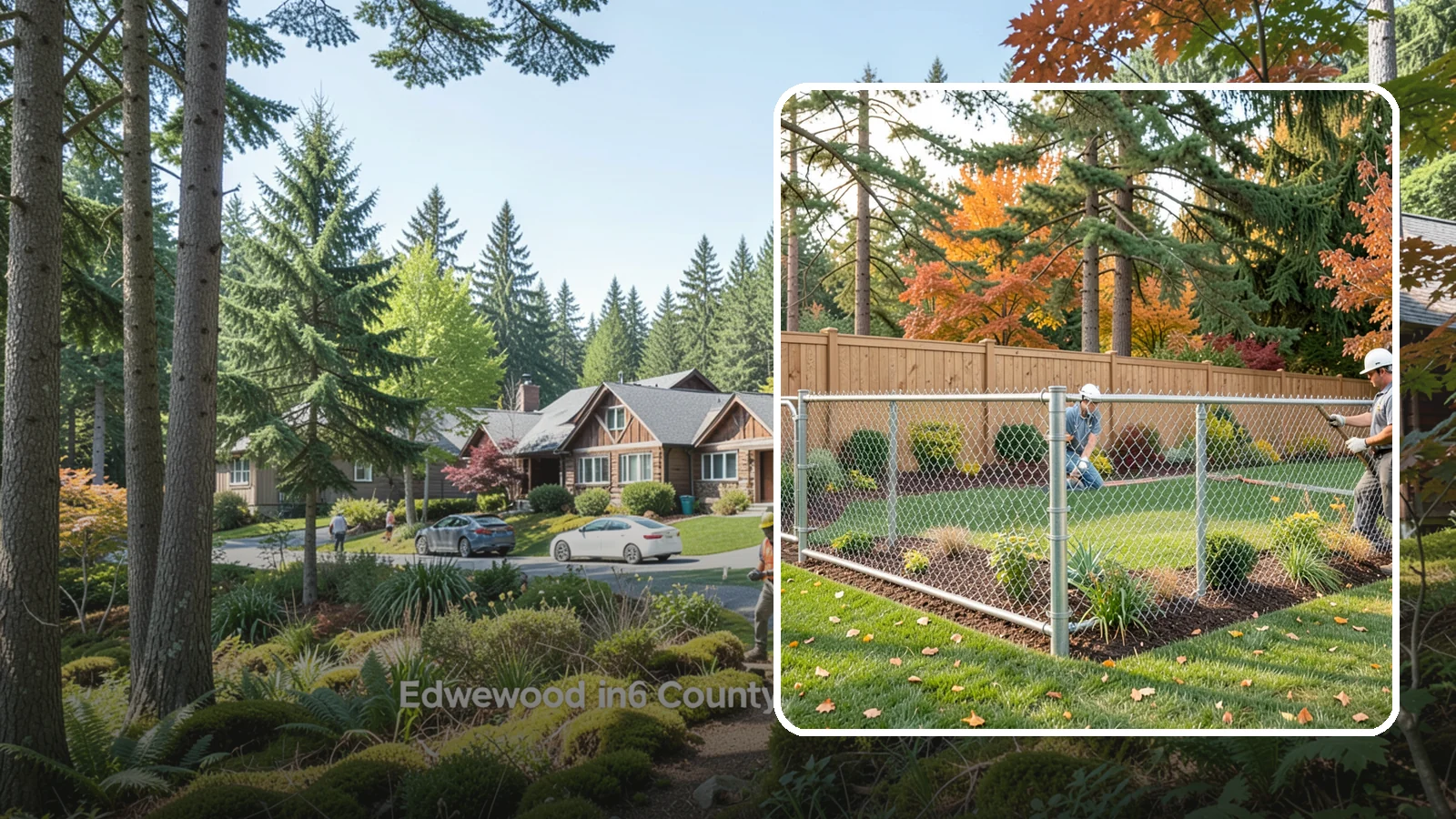 Chain Link Fence Installation in Edgewood, Pierce County, WA - We install durable galvanized and vinyl-coated chain link fencing for secure, budget-friendly enclosures around Puget Sound...