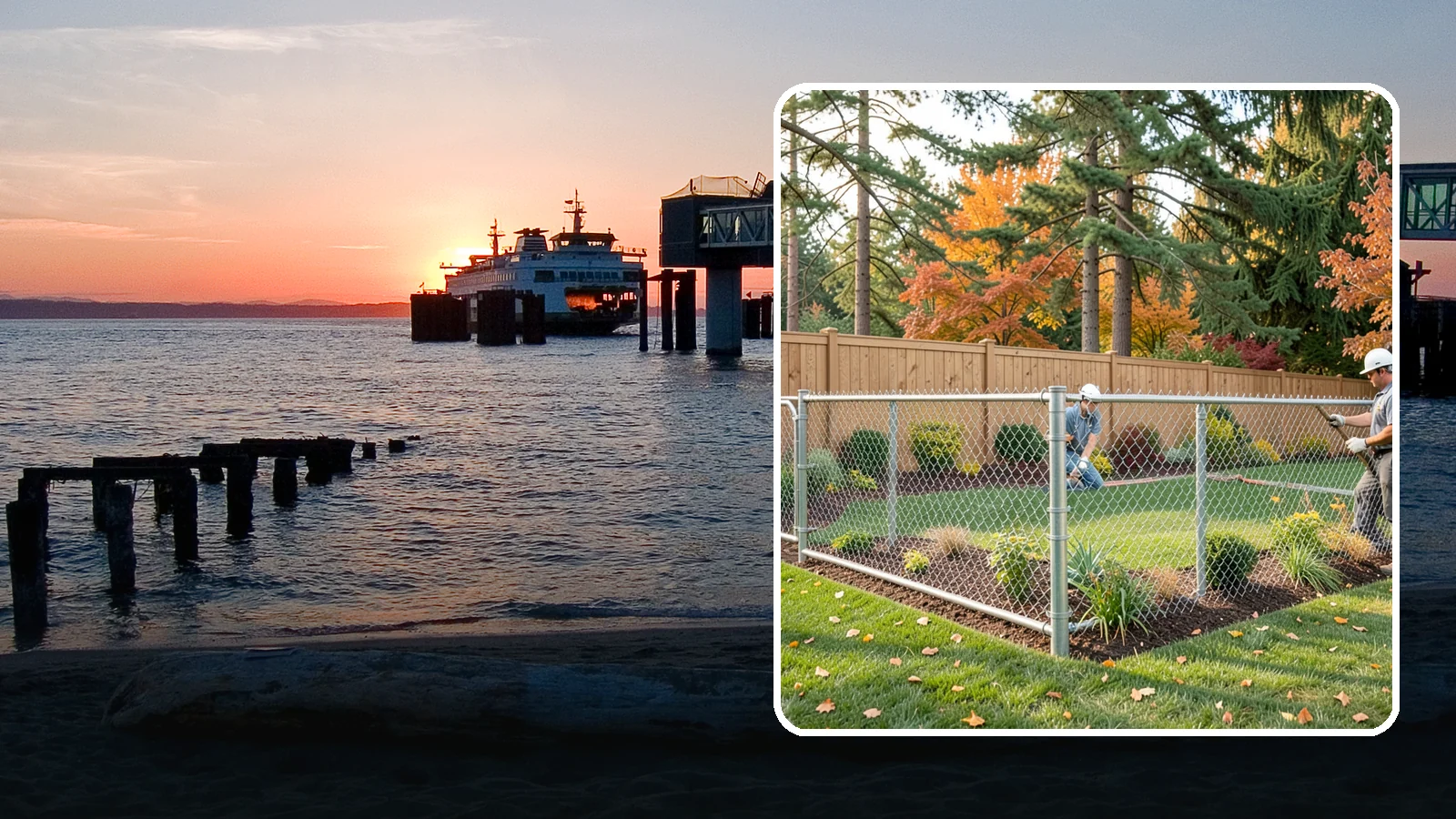 Chain Link Fence Installation in Edmonds, Snohomish County, WA - We install durable galvanized and vinyl-coated chain link fencing for secure, budget-friendly enclosures around Puget Sound...