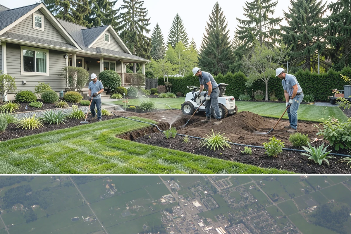 Chain Link Fence Installation in Enumclaw, King County, WA - Chain link installs in nearly any weather, though we favor drier windows so footings set before the mesh is tensioned.