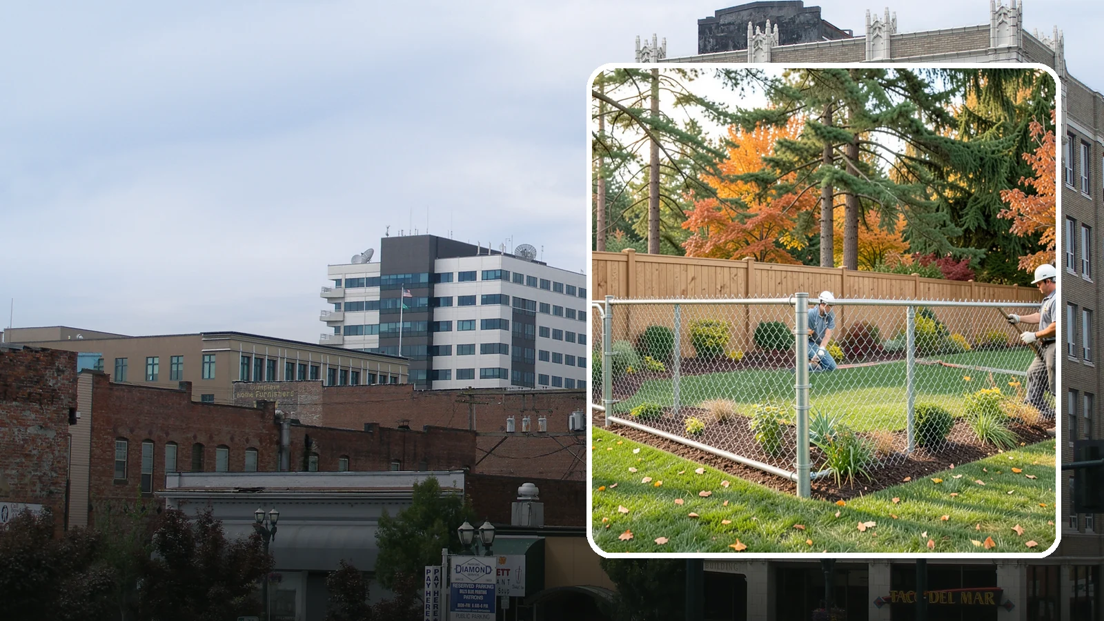 Chain Link Fence Installation in Everett, Snohomish County, WA - We install durable galvanized and vinyl-coated chain link fencing for secure, budget-friendly enclosures around Puget Sound...