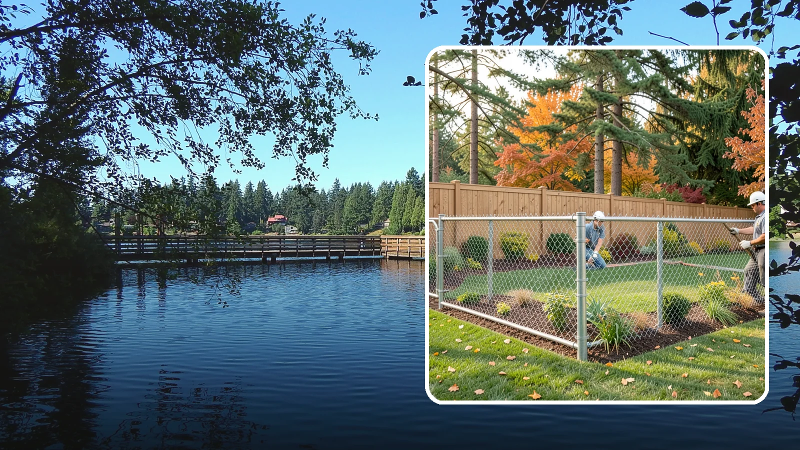 Chain Link Fence Installation in Federal Way, King County, WA - We install durable galvanized and vinyl-coated chain link fencing for secure, budget-friendly enclosures around Puget Sound...
