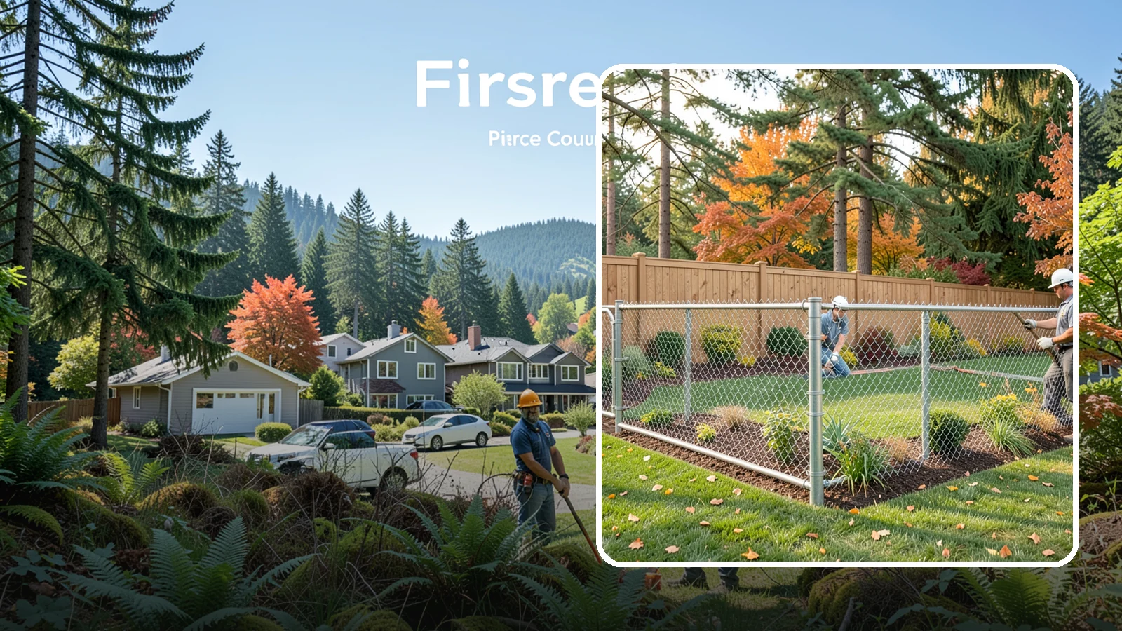 Chain Link Fence Installation in Fircrest, Pierce County, WA - We install durable galvanized and vinyl-coated chain link fencing for secure, budget-friendly enclosures around Puget Sound...