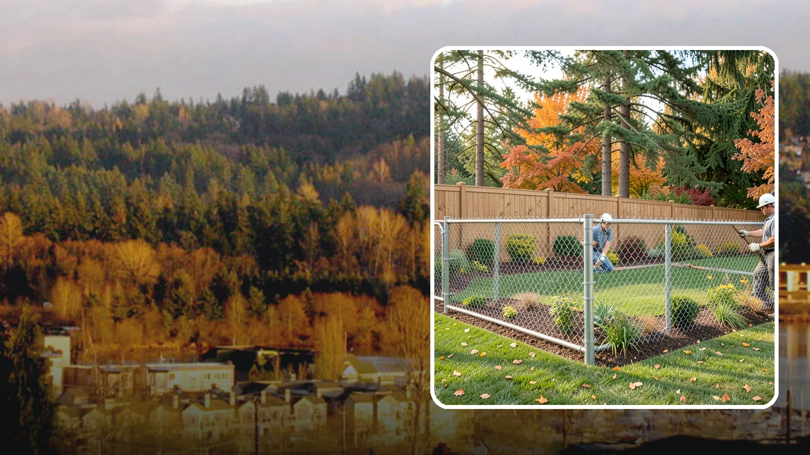 Chain Link Fence Installation in Kenmore, King County, WA - We install durable galvanized and vinyl-coated chain link fencing for secure, budget-friendly enclosures around Puget Sound...