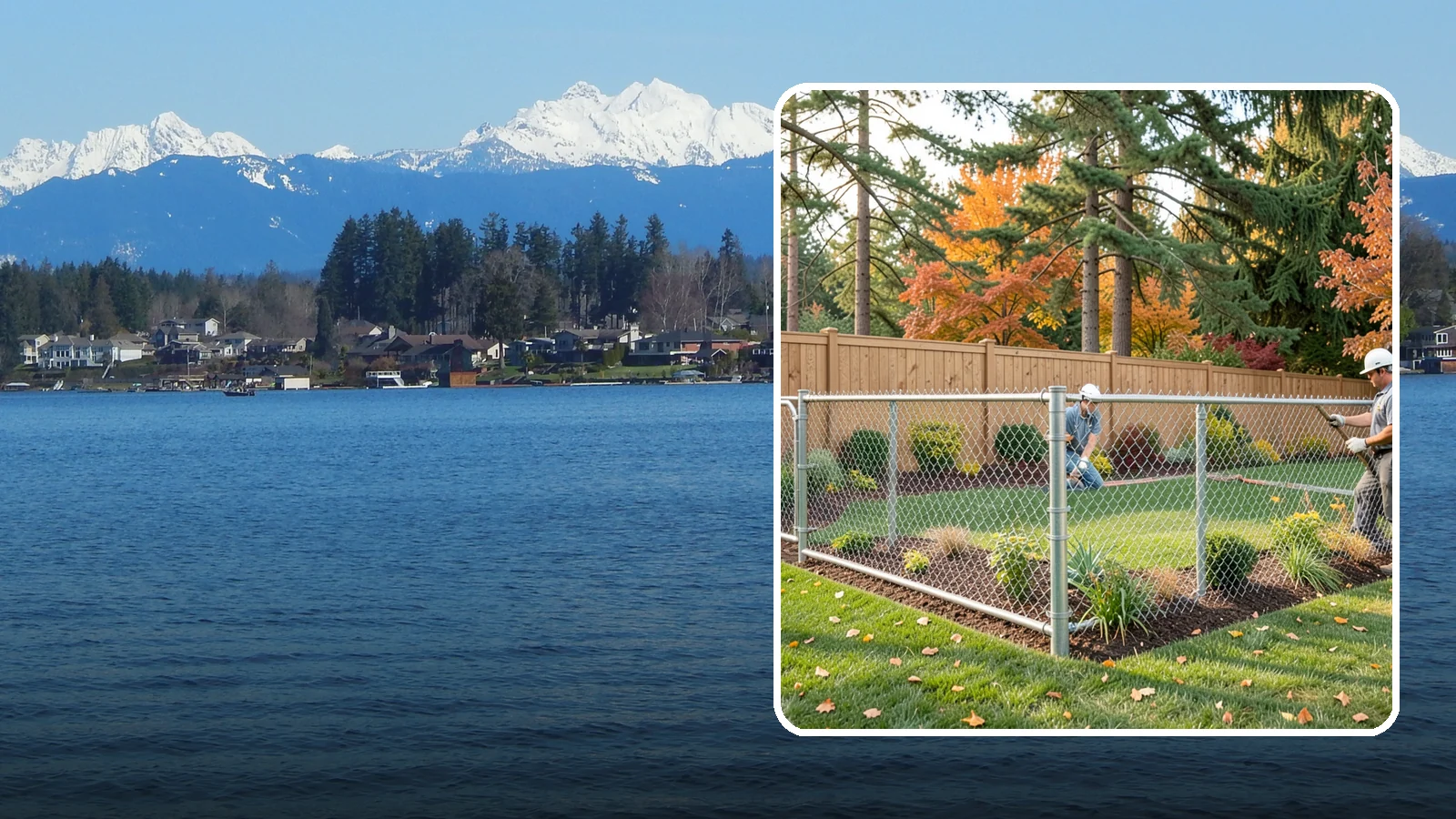 Chain Link Fence Installation in Lake Stevens, Snohomish County, WA - We install durable galvanized and vinyl-coated chain link fencing for secure, budget-friendly enclosures around Puget Sound...