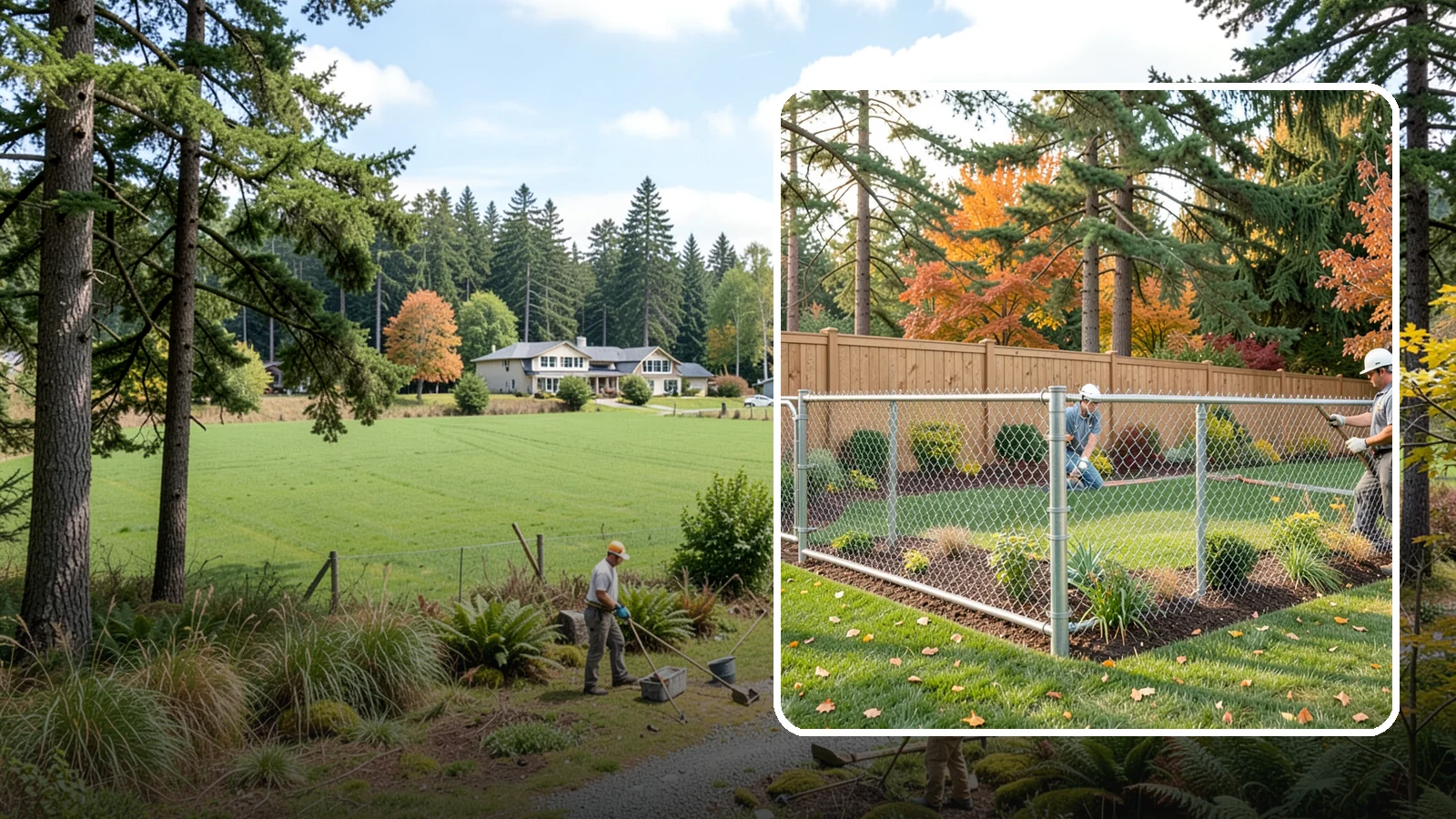 Chain Link Fence Installation in Lyman, Skagit County, WA - We install durable galvanized and vinyl-coated chain link fencing for secure, budget-friendly enclosures around Puget Sound...