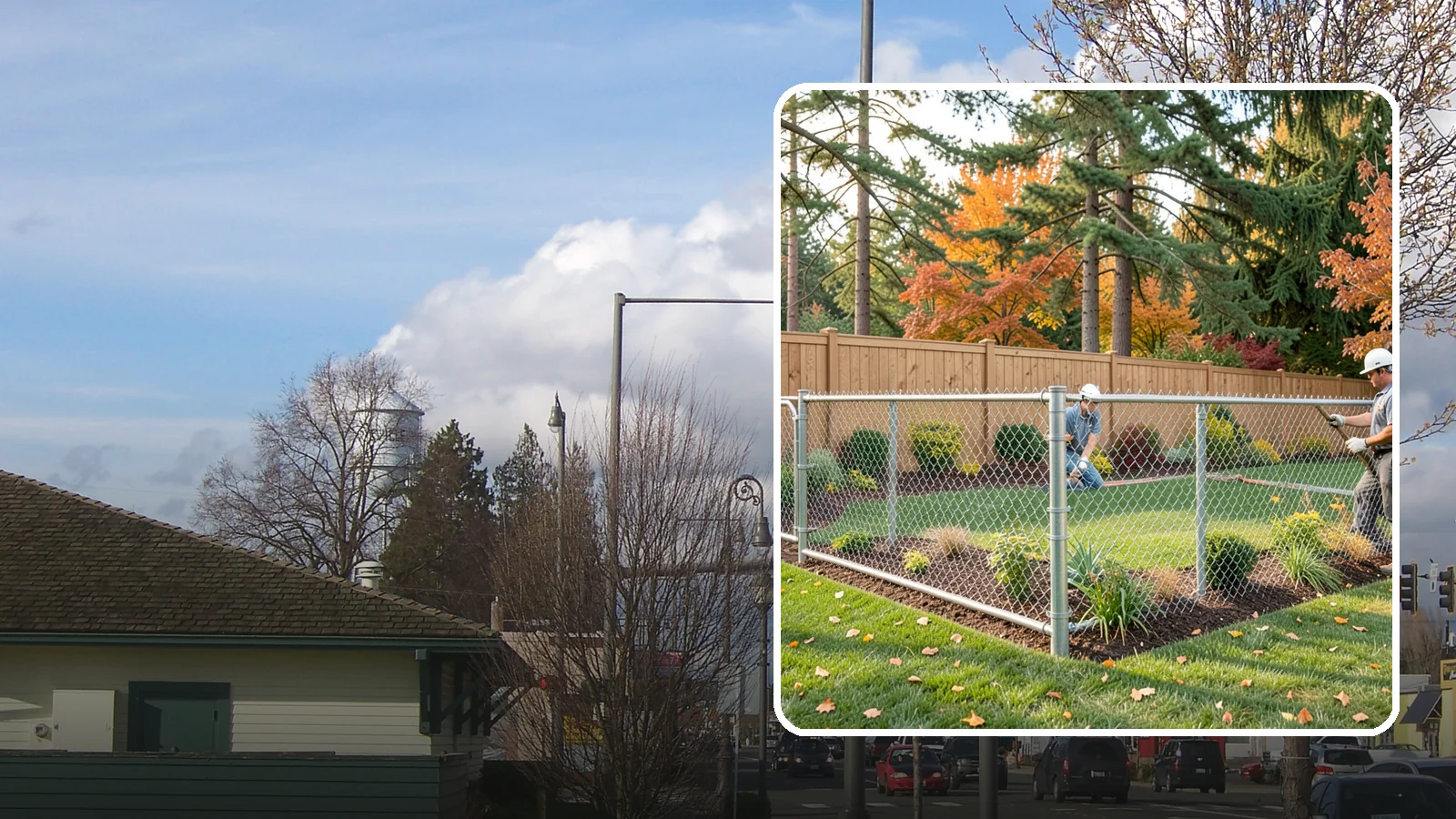 Chain Link Fence Installation in Marysville, Snohomish County, WA - We install durable galvanized and vinyl-coated chain link fencing for secure, budget-friendly enclosures around Puget Sound...