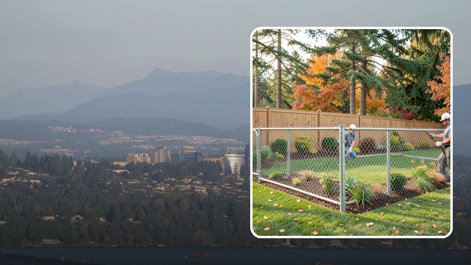 Chain Link Fence Installation in Medina, King County, WA - We install durable galvanized and vinyl-coated chain link fencing for secure, budget-friendly enclosures around Puget Sound...