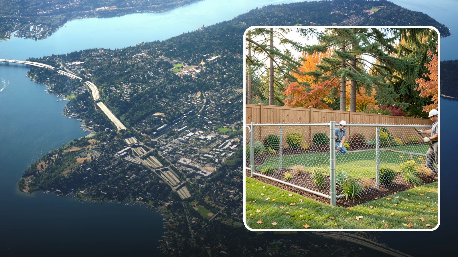 Chain Link Fence Installation in Mercer Island, King County, WA - We install durable galvanized and vinyl-coated chain link fencing for secure, budget-friendly enclosures around Puget Sound...