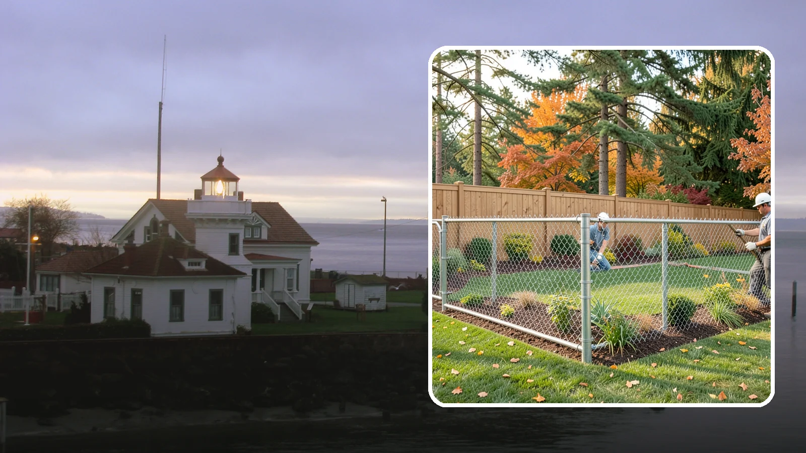 Chain Link Fence Installation in Mukilteo, Snohomish County, WA - We install durable galvanized and vinyl-coated chain link fencing for secure, budget-friendly enclosures around Puget Sound...