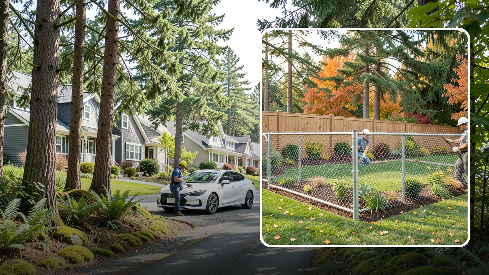 Chain Link Fence Installation in Normandy Park, King County, WA - We install durable galvanized and vinyl-coated chain link fencing for secure, budget-friendly enclosures around Puget Sound...