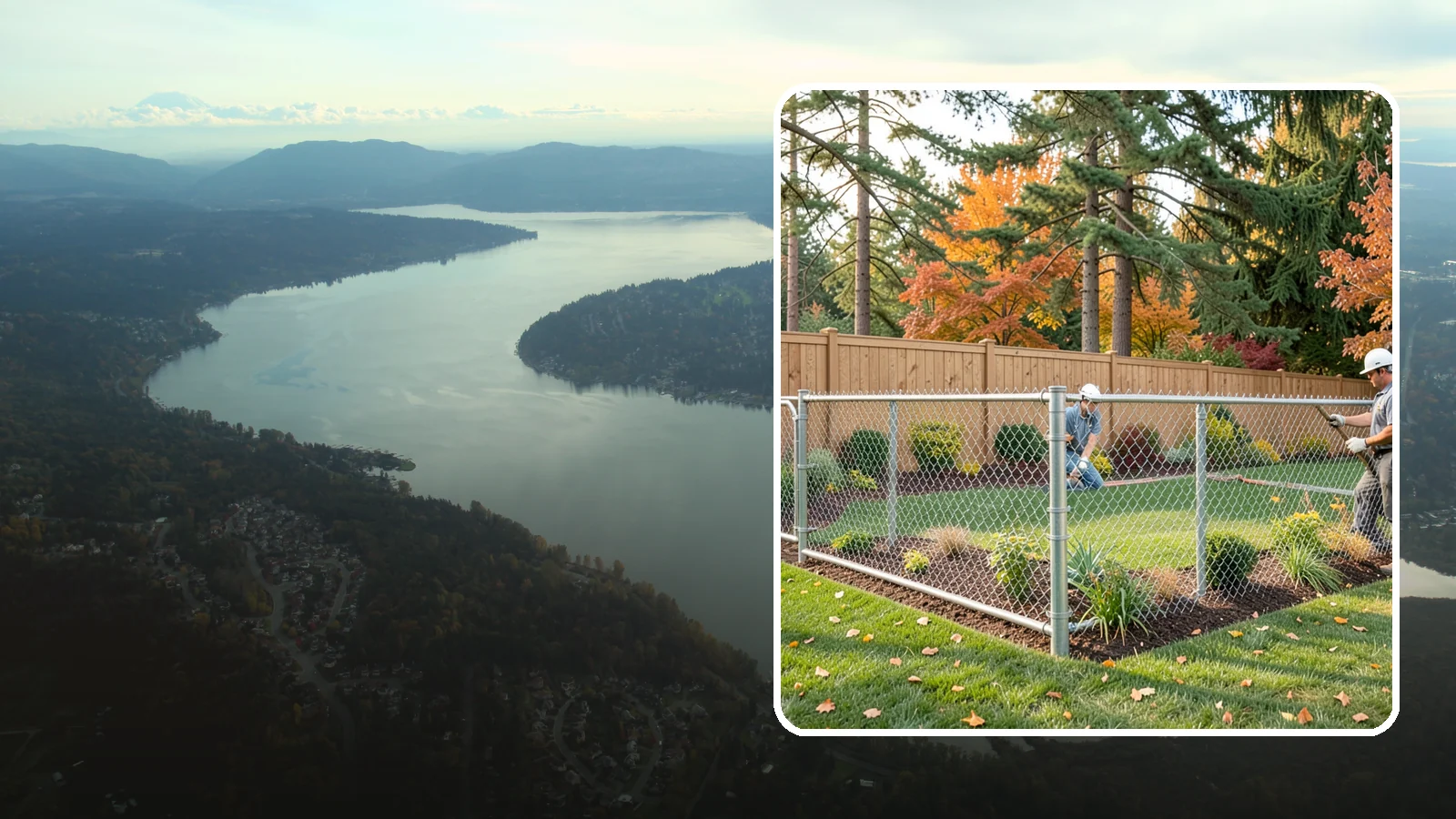 Chain Link Fence Installation in Sammamish, King County, WA - We install durable galvanized and vinyl-coated chain link fencing for secure, budget-friendly enclosures around Puget Sound...