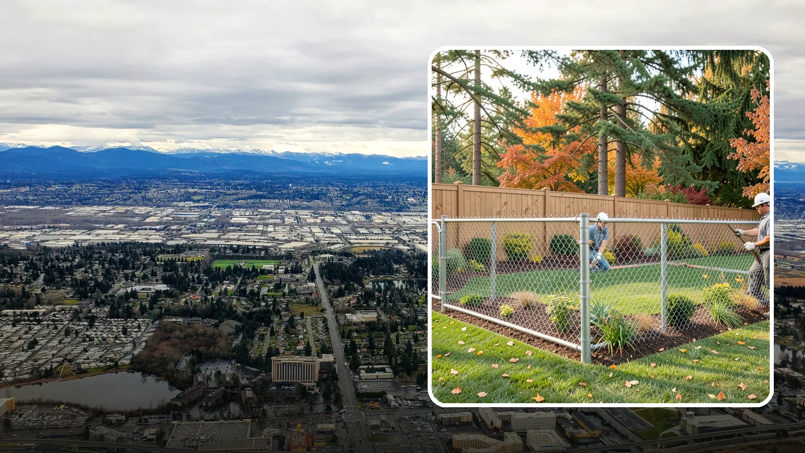 Chain Link Fence Installation in SeaTac, King County, WA - We install durable galvanized and vinyl-coated chain link fencing for secure, budget-friendly enclosures around Puget Sound...