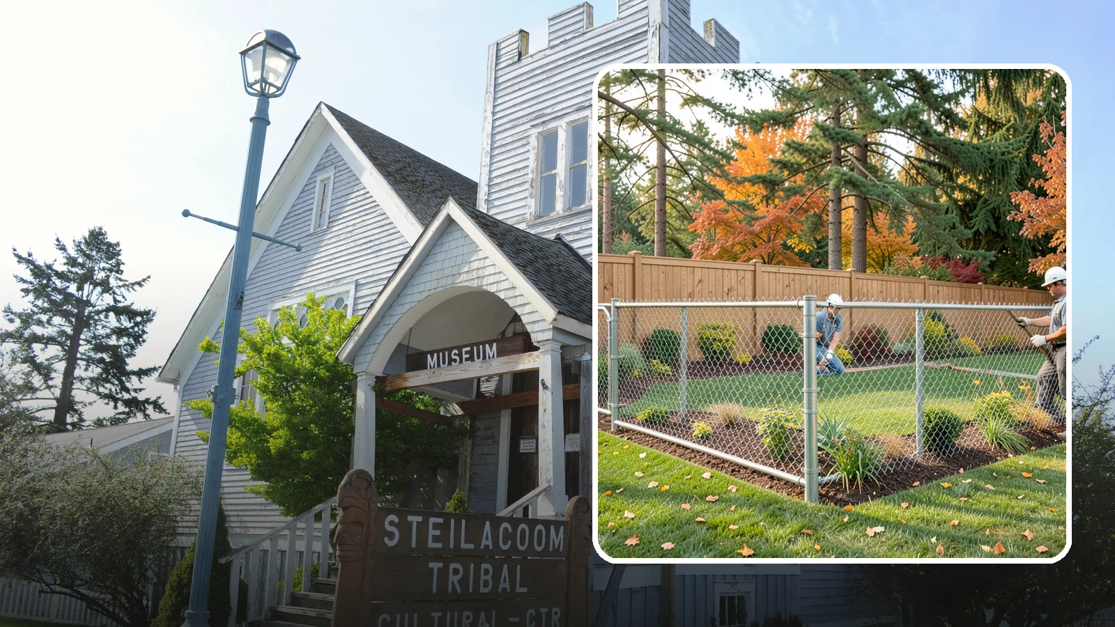 Chain Link Fence Installation in Steilacoom, Pierce County, WA - We install durable galvanized and vinyl-coated chain link fencing for secure, budget-friendly enclosures around Puget Sound...