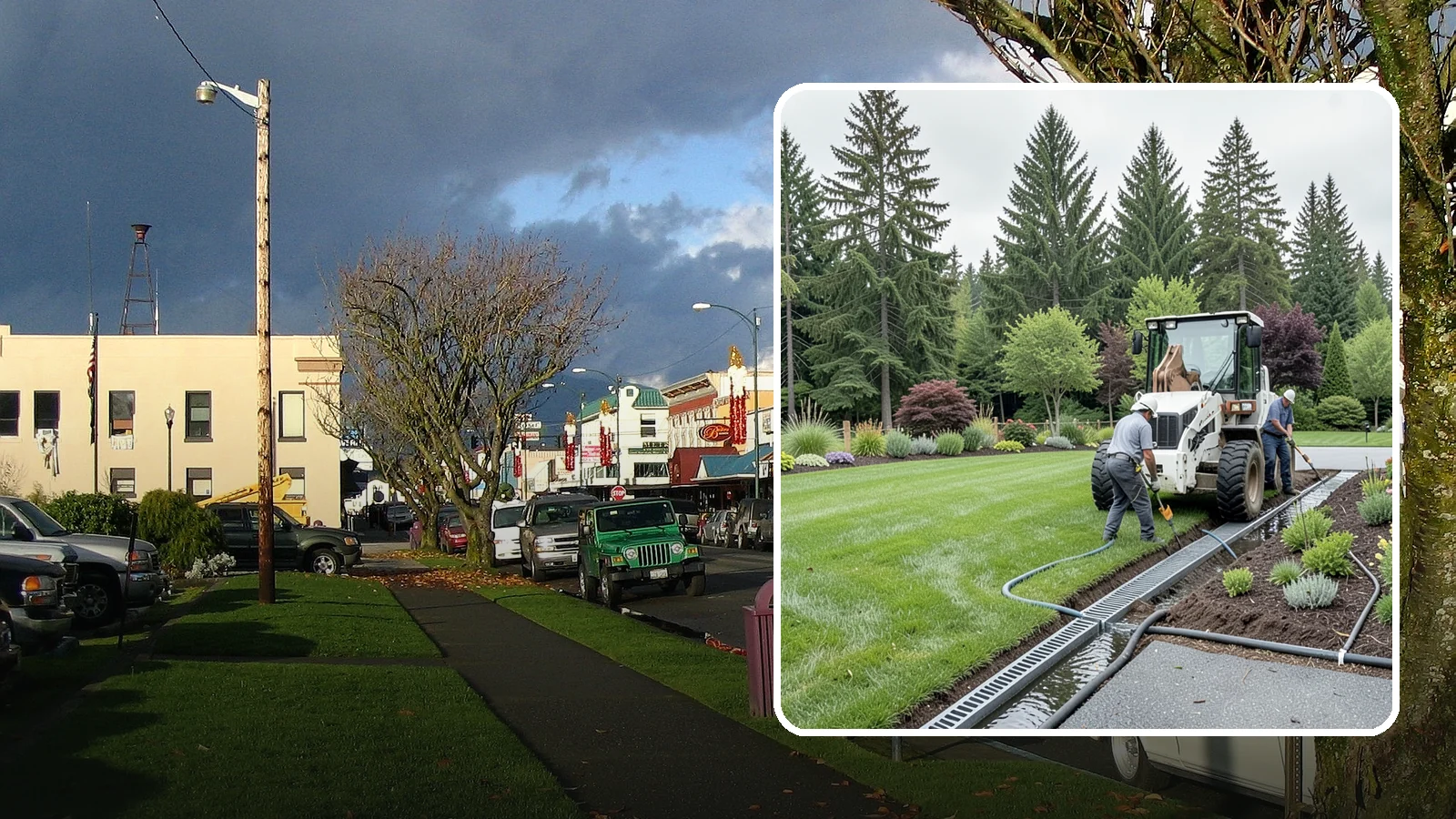 Channel Drain Installation in Arlington, Snohomish County, WA - We install linear channel drains across driveways, patios, and hardscapes to capture surface sheet flow before it pools on paved...