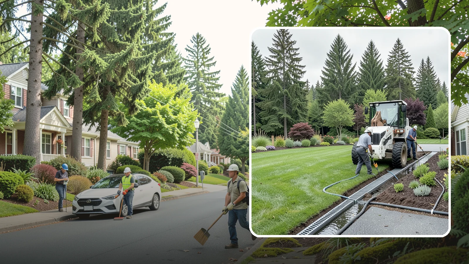 Channel Drain Installation in Beaux Arts Village, King County, WA - We install linear channel drains across driveways, patios, and hardscapes to capture surface sheet flow before it pools on paved...