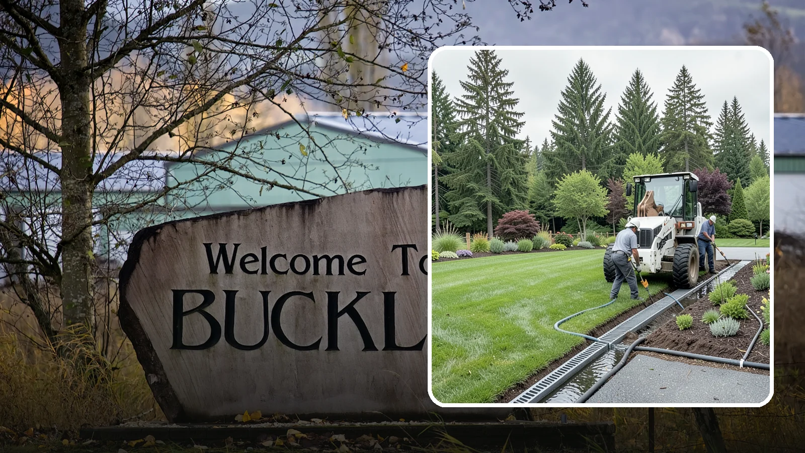 Channel Drain Installation in Buckley, Pierce County, WA - We install linear channel drains across driveways, patios, and hardscapes to capture surface sheet flow before it pools on paved...