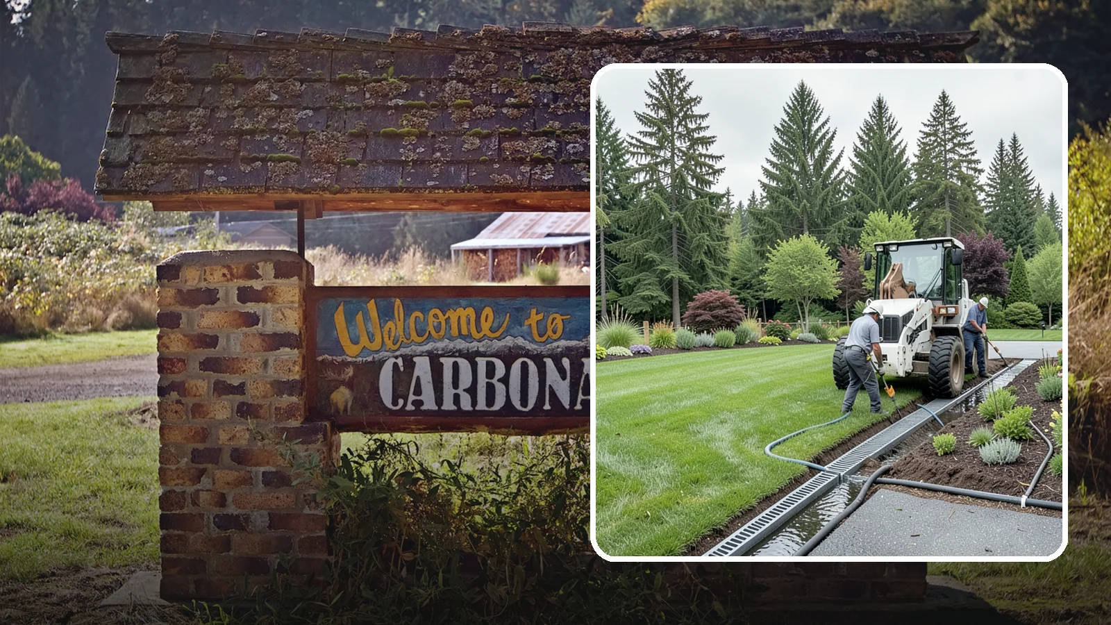 Channel Drain Installation in Carbonado, Pierce County, WA - We install linear channel drains across driveways, patios, and hardscapes to capture surface sheet flow before it pools on paved...