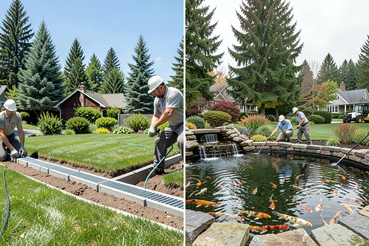 Channel Drain Installation in Clyde Hill, King County, WA - Assess surface grade and identify low points where water collects