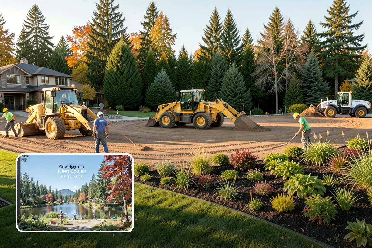 Channel Drain Installation in Covington, King County, WA - Intercepts sheet flow across wide paved surfaces