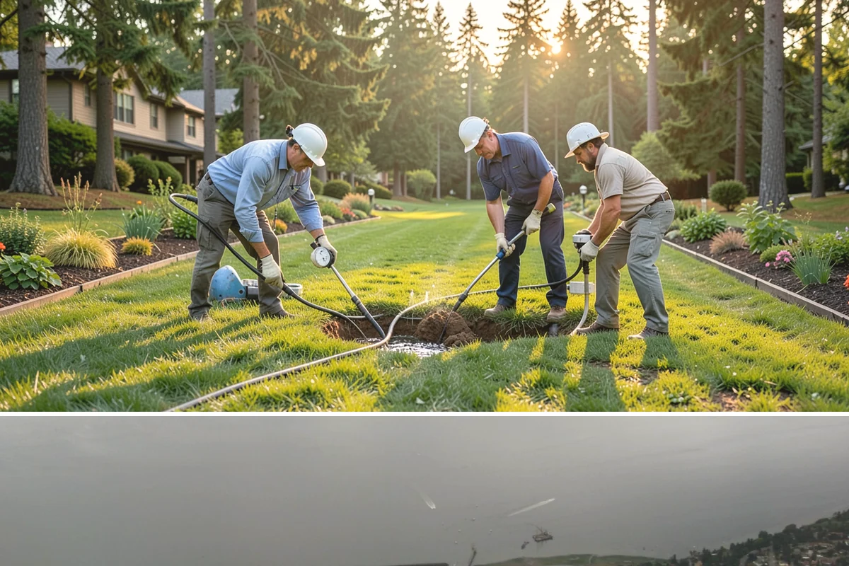 Channel Drain Installation in Des Moines, King County, WA - Best installed in the drier late spring through early fall window when concrete cutting and curing are easiest, though channel...