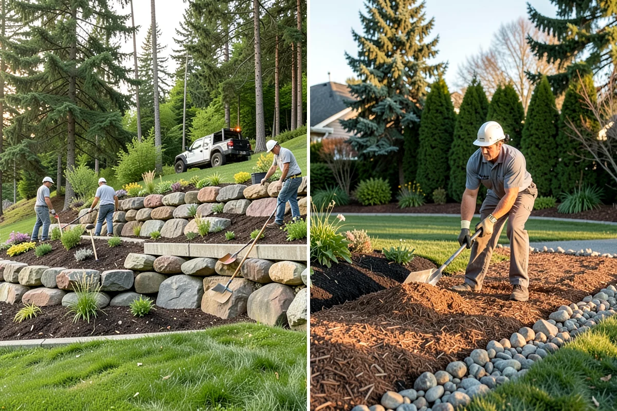 Channel Drain Installation in DuPont, Pierce County, WA - Assess surface grade and identify low points where water collects