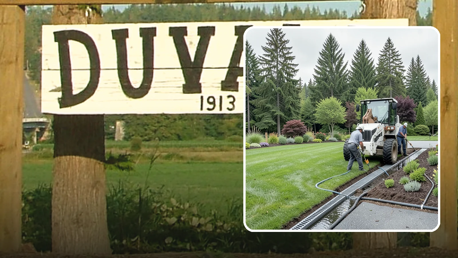 Channel Drain Installation in Duvall, King County, WA - We install linear channel drains across driveways, patios, and hardscapes to capture surface sheet flow before it pools on paved...