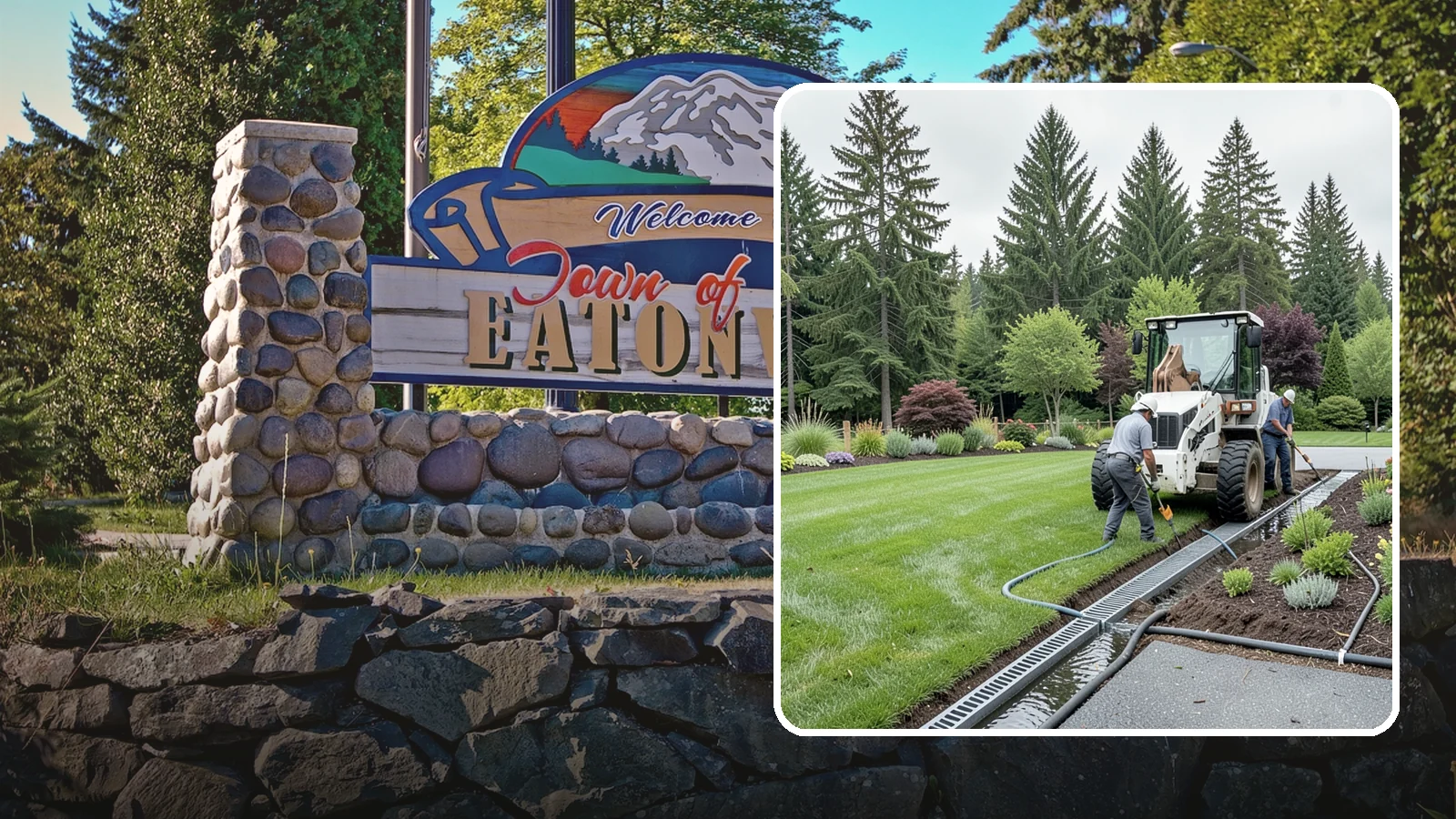 Channel Drain Installation in Eatonville, Pierce County, WA - We install linear channel drains across driveways, patios, and hardscapes to capture surface sheet flow before it pools on paved...