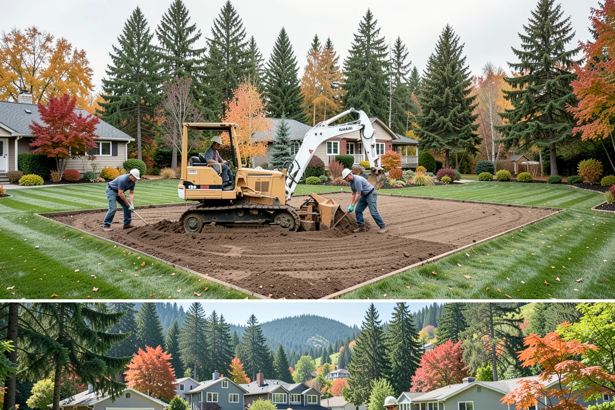 Channel Drain Installation in Fircrest, Pierce County, WA - Best installed in the drier late spring through early fall window when concrete cutting and curing are easiest, though channel...
