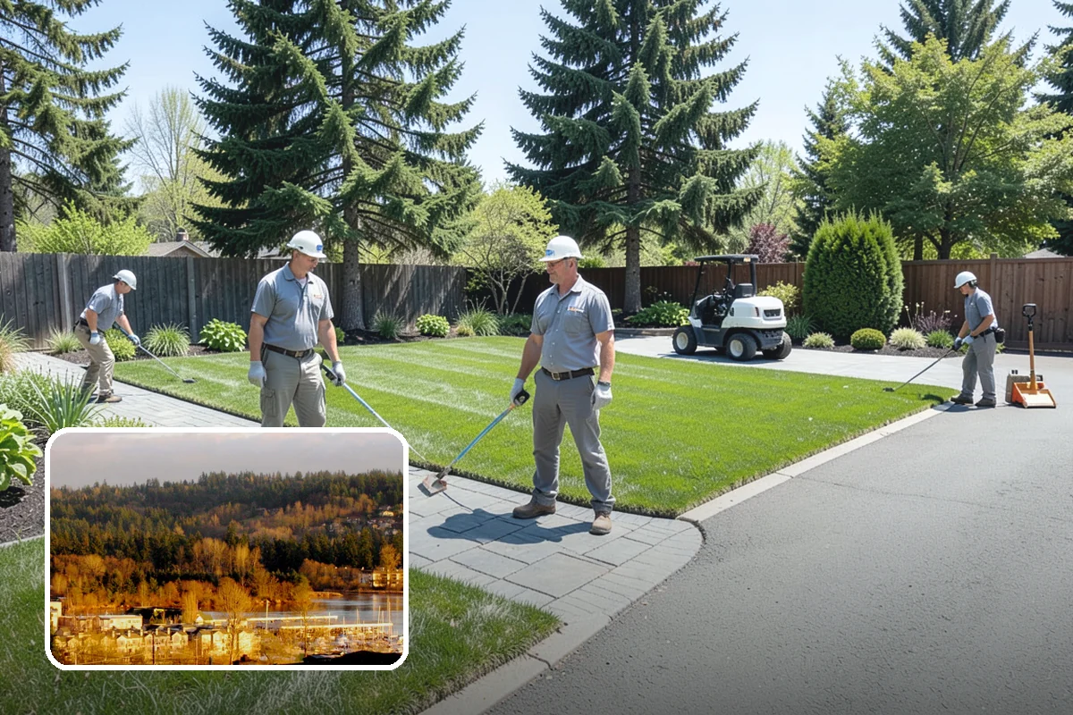 Channel Drain Installation in Kenmore, King County, WA - Intercepts sheet flow across wide paved surfaces