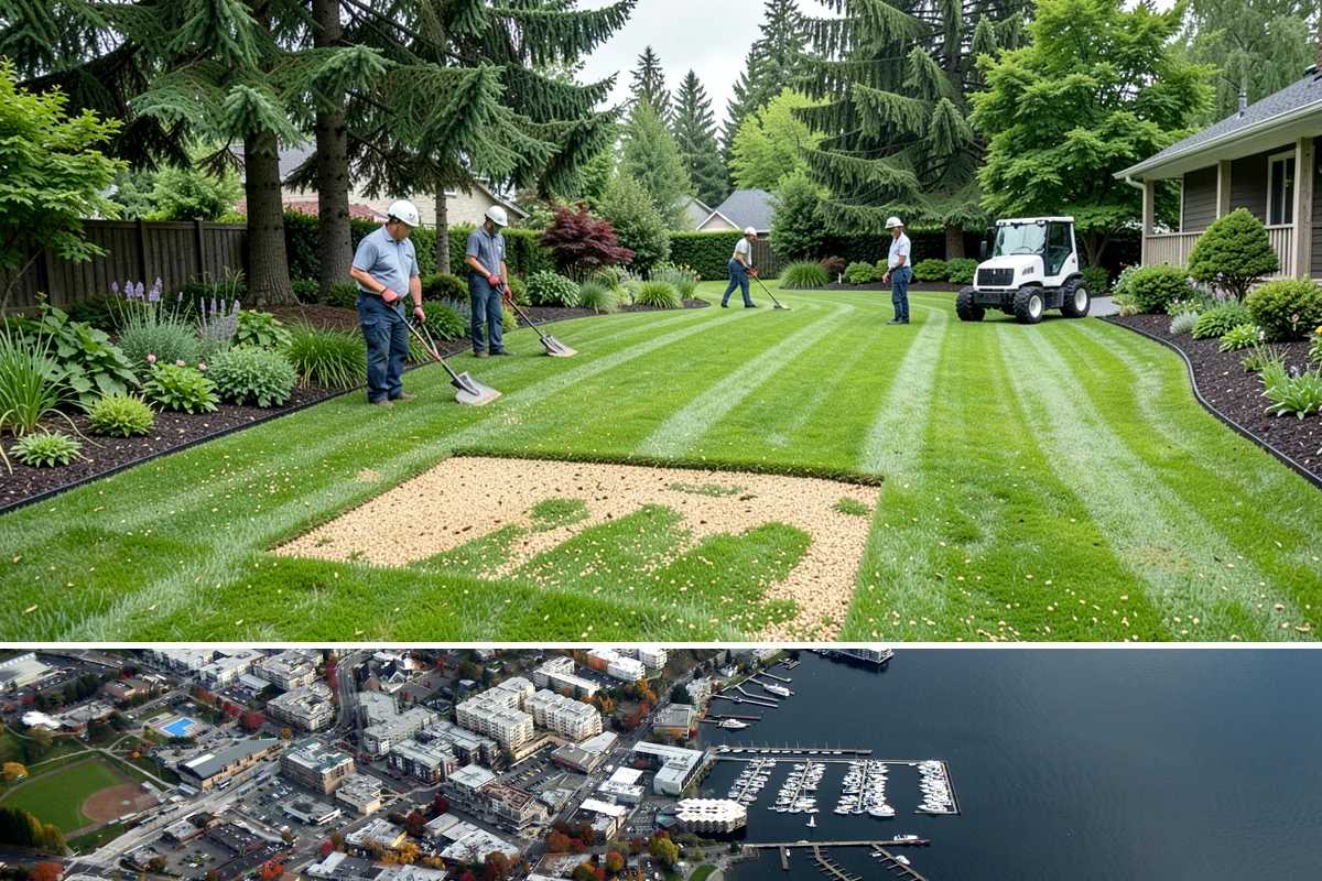 Channel Drain Installation in Kirkland, King County, WA - Best installed in the drier late spring through early fall window when concrete cutting and curing are easiest, though channel...