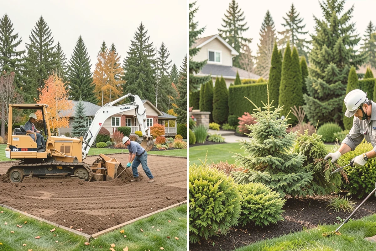 Channel Drain Installation in Langley, Island County, WA - Assess surface grade and identify low points where water collects