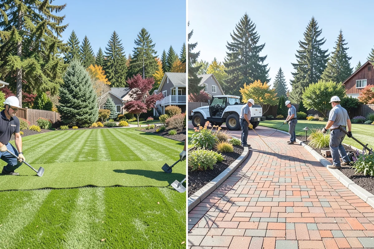 Channel Drain Installation in Marysville, Snohomish County, WA - Assess surface grade and identify low points where water collects