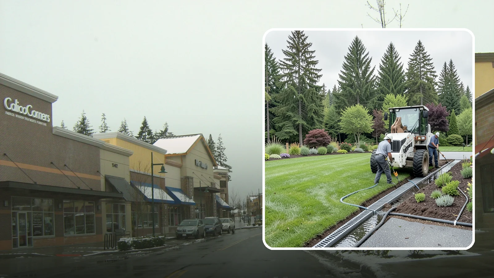 Channel Drain Installation in Mill Creek, Snohomish County, WA - We install linear channel drains across driveways, patios, and hardscapes to capture surface sheet flow before it pools on paved...