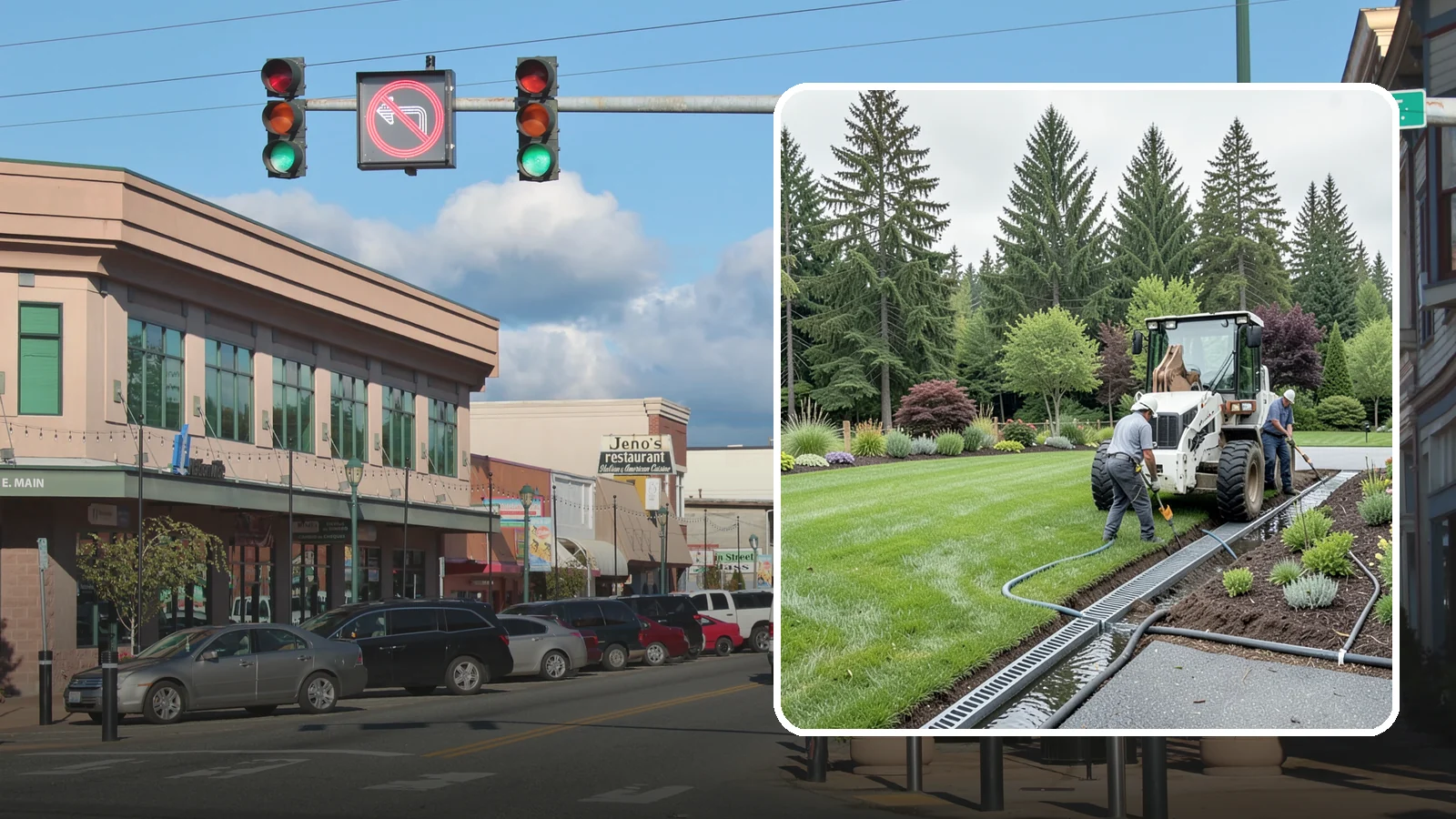 Channel Drain Installation in Monroe, Snohomish County, WA - We install linear channel drains across driveways, patios, and hardscapes to capture surface sheet flow before it pools on paved...