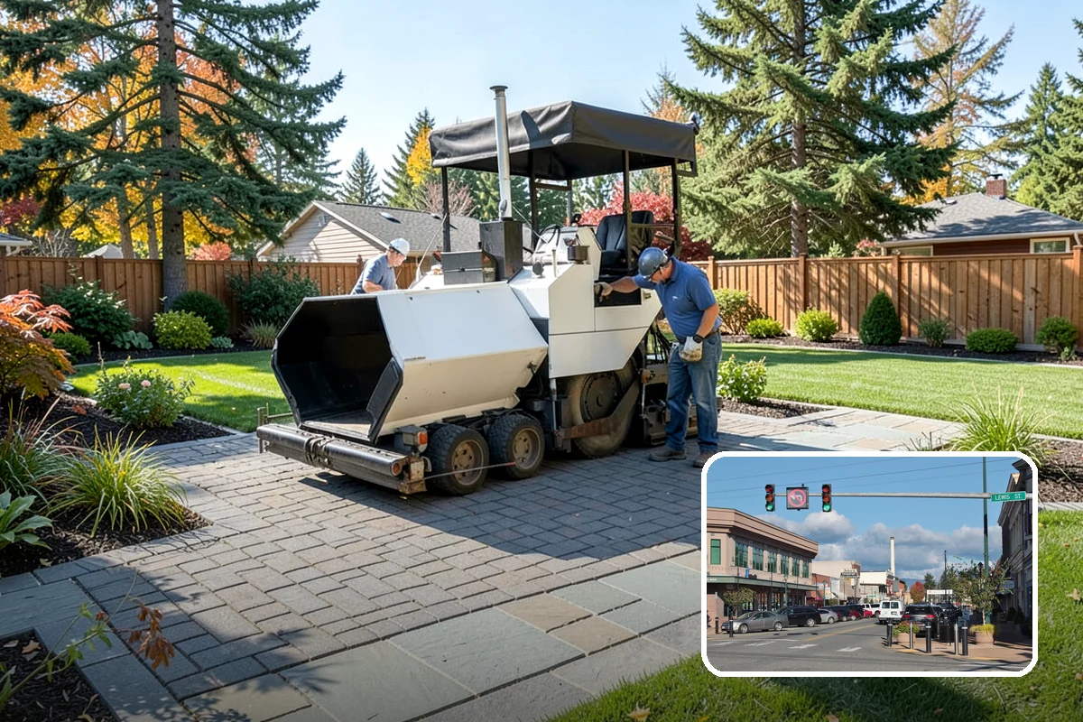 Channel Drain Installation in Monroe, Snohomish County, WA - Intercepts sheet flow across wide paved surfaces