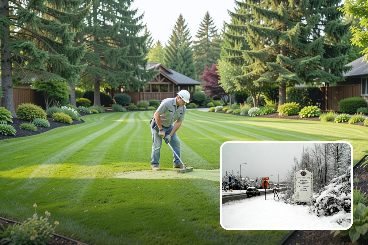 Channel Drain Installation in Newcastle, King County, WA - Intercepts sheet flow across wide paved surfaces