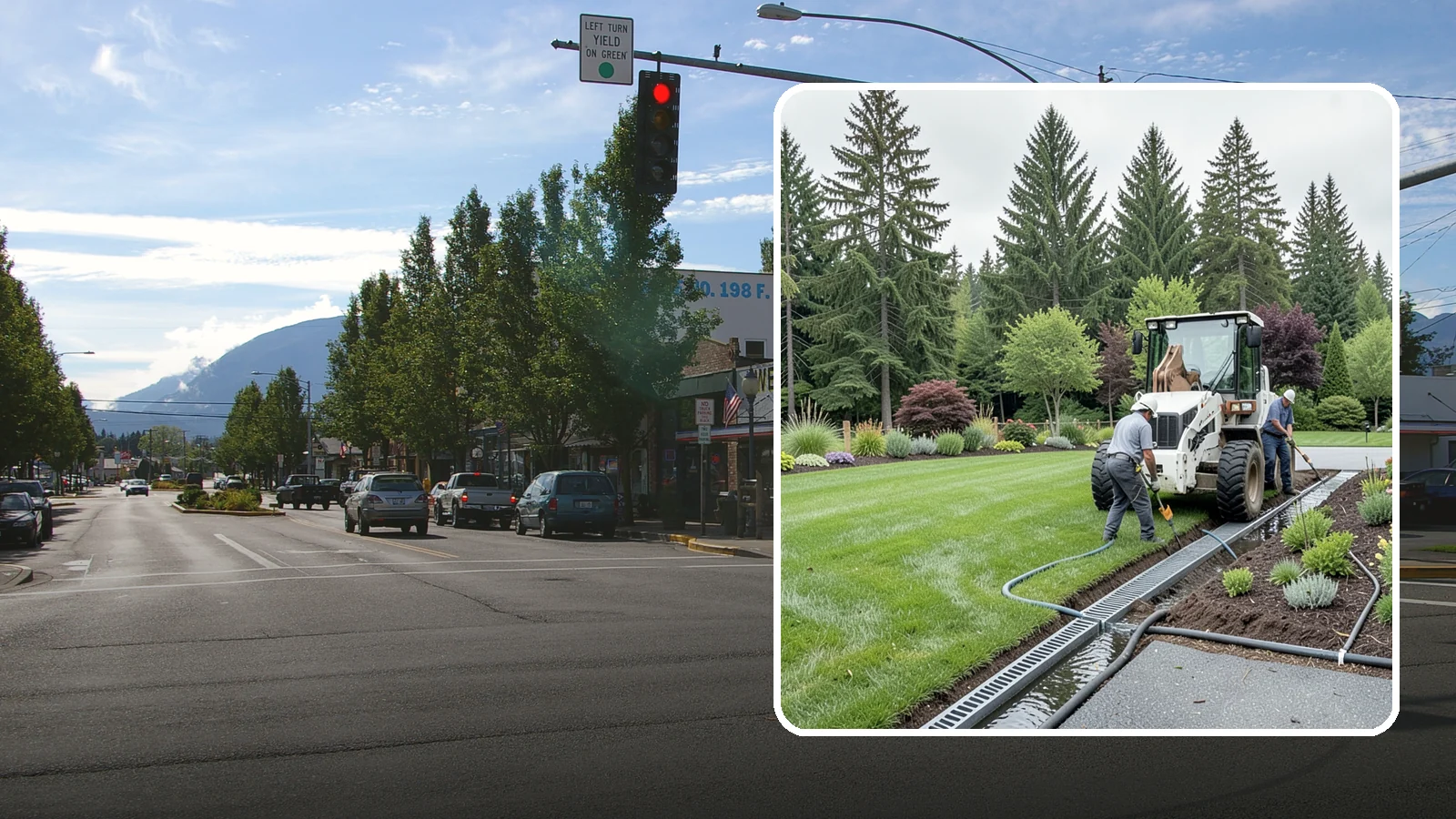 Channel Drain Installation in North Bend, King County, WA - We install linear channel drains across driveways, patios, and hardscapes to capture surface sheet flow before it pools on paved...