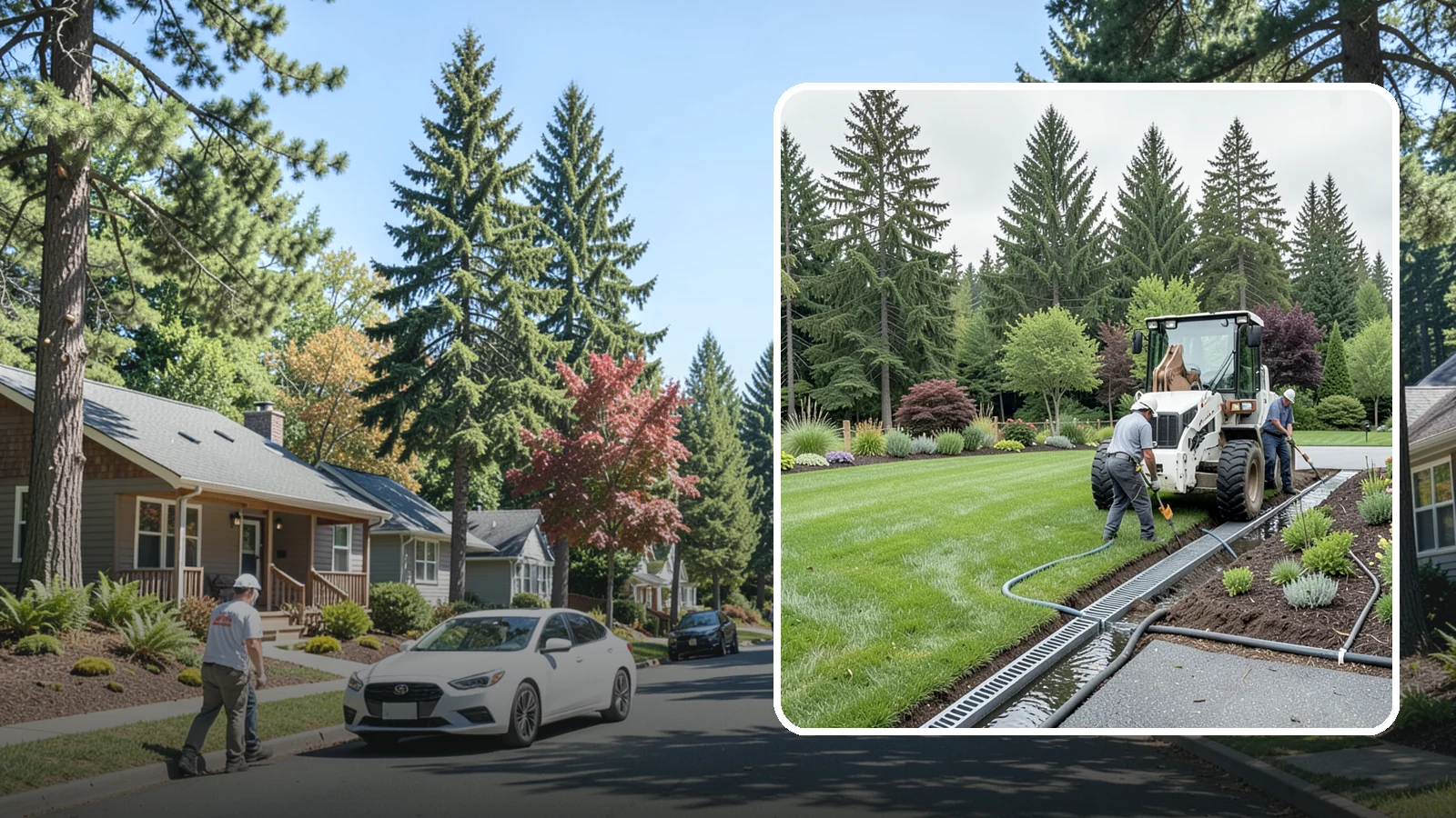 Channel Drain Installation in Orting, Pierce County, WA - We install linear channel drains across driveways, patios, and hardscapes to capture surface sheet flow before it pools on paved...
